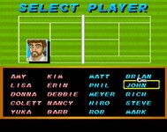 une photo d'Ã©cran de Super Tennis sur Nintendo Super Nes
